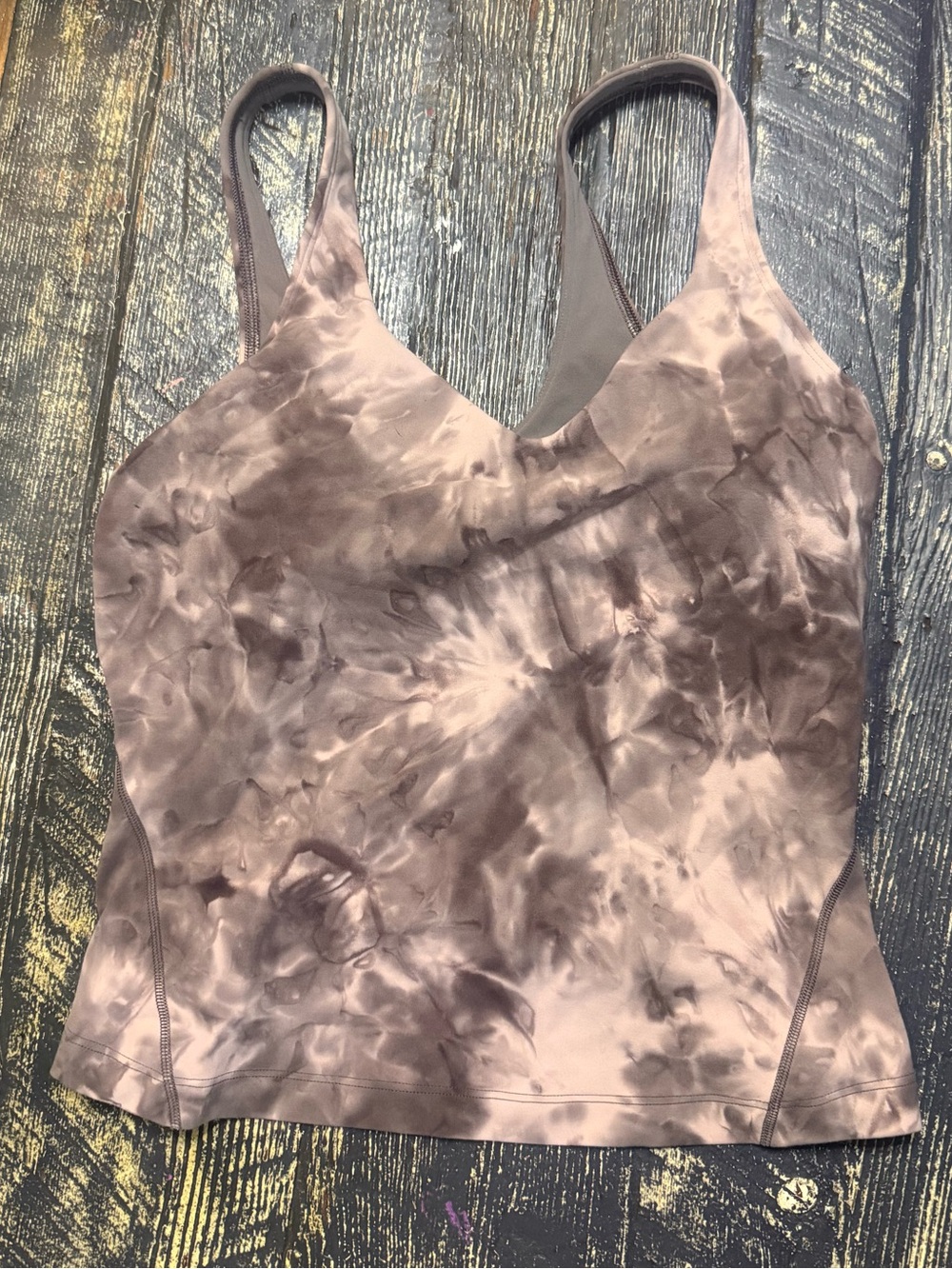 Lululemon Women's Tie-Dye Tank Top in Mauve Taupe - Classic Fit